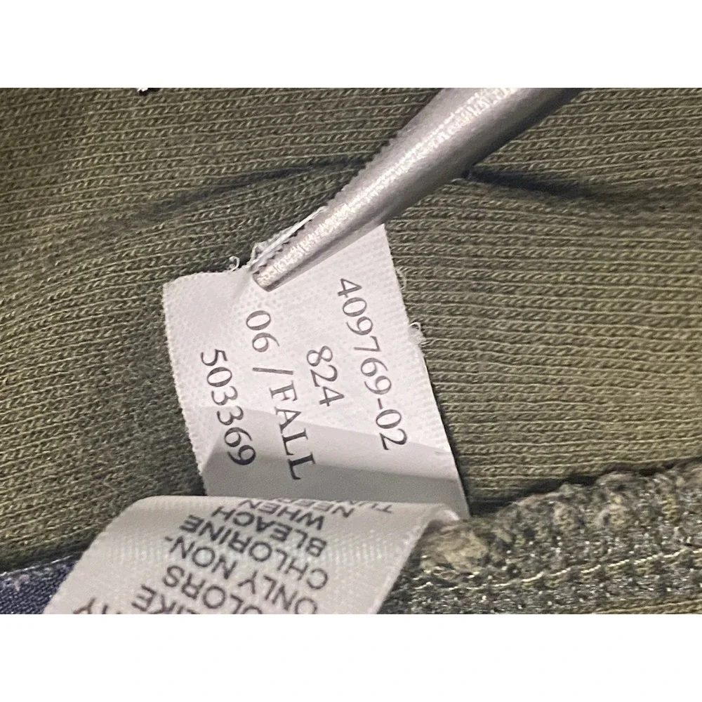 Banana Republic Quarter Zip Sweater Men's Large Olive Green‎ Pullover Mock Neck